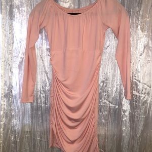 Pink long sleeved dress